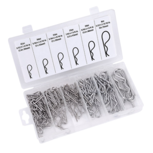 Kit Pasador Retención Alambre 150 Piezas Caja Plástica. TACTIX