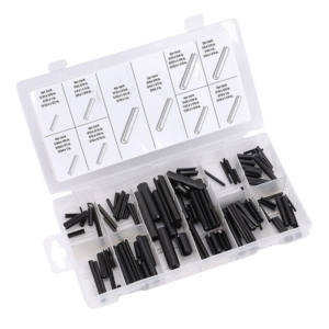 Kit Pasador Ranurado Pulgada 120 Piezas Caja Plástica. TACTIX