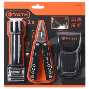 Cuchilla Multi Herramienta 18 en 1 Pinza con Mango con Led. TACTIX