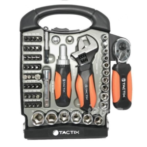 Socket Punta Destornillador Corto Juego P-1/4-3/8 4 A 19MM 55 Piezas. TACTIX