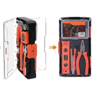 Herramientas con Juego de 28 Piezas Caja Plástica. TACTIX