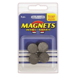 Imán Redondo 3/4 Paquete de 8 Unidades. MASTER MAGNETICS, INC - Imagen 1
