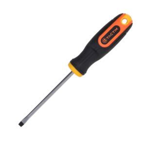 Destornillador Plano 5/32 X 4" Redondo con Mango Bimaterial. TACTIX - Imagen 1