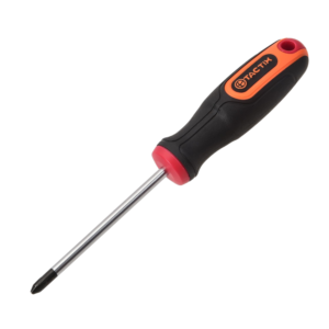 Destornillador Phillips #2 X 4" Redondo con Mango Bimaterial. TACTIX - Imagen 1