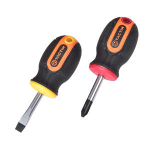 Destornillador Mixto 1/4 X 1-1/2 con Mango Bimaterial con Juego de 2 Piezas. TACTIX - Imagen 1