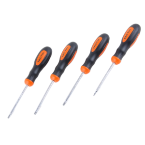 Destornillador Torx T10 T15 T20 T25 con Mango Plástico con Juego de 4 Piezas. TACTIX - Imagen 1