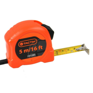 Cinta Métrica ABS 3/4 X 5MT/16FT Color Naranja. TACTIX - Imagen 1