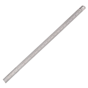 Regla Acero Inoxidable MM/Pulgada 24" X 1" (600MM X 25MM). TACTIX - Imagen 1