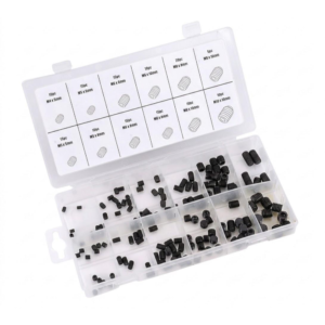 Kit Tornillo Prisionero Allen S/C MM 150 Piezas Caja Plástica. TACTIX