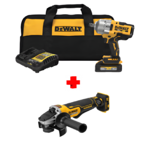 COMBO - DEWALT - Llave de Impacto de 3/4 Inalámbrica de 20V más Esmeriladora Angular de 4 1/2 Inalámbrica