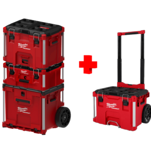 COMBO - MILWAUKEE - Packout con 3 Piezas más 1 Caja Movil