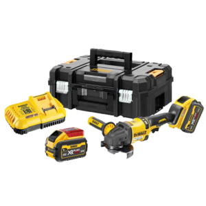 Esmeriladora Angular de 4-1/2 a 6" Inalámbrico 60V Max Flexible con 9,000 Revoluciones por Minuto Brushless con 2 Baterías de 9 Amperios. DEWALT