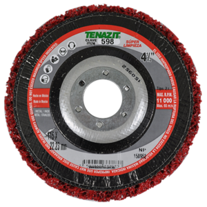 Disco Fibra para Limpieza Acero Inoxidable Madera Plastic 4-1/2 X 7/8. AUSTROMEX