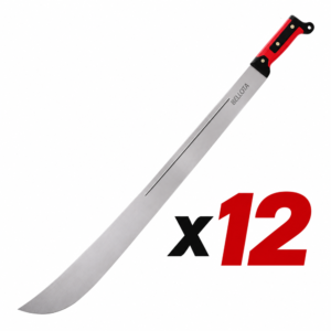 Docena de Machetes con Mango Color Rojo / Negro de 22" Super Confort. BELLOTA