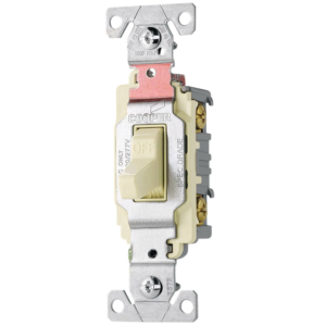Interruptor 1 Polo/Sencillo 20A- Ivory. COOPER WIRING