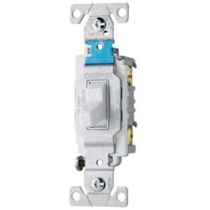Interruptor 1 Polo/Sencillo 3 Vías 15 Amperios Blanco. COOPER WIRING - Imagen 1