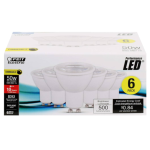 Bombillo Led MR16 5W/50W 5K 500L GU10 Paquete 6. FEIT ELECTRIC - Imagen 1