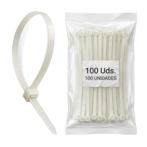Abrazadera Plástica Natural de 7-1/2 X .19" 50 Lbs (Paquete 100). PROSOURCE