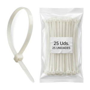 Abrazadera Plástica Natural de 15" X .30" 120 Lbs (Paquete 25). PROSOURCE