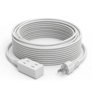 Extensión Eléctrica Blanca 16/2 AWG X 15'. POWERZONE - Imagen 1